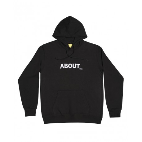 Felpa nera "About_"