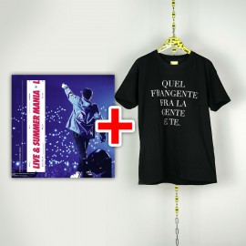 BUNDLE CD RIKI Live & Summer Mania e T-shirt nera "Quel Frangente Tra La Gente E Te"